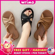READY STOCK💝 WRIMO Dalada Sandal Women's Kasut Slipper Shoe Lady Perempuan Wanita Girl Lawa Casual C