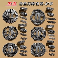 Samurai Knife Alloy Sword Set Black Silver Two-Color Disc Direct Sales Knife Disc Japanese Samurai H