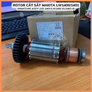 Rotor máy cắt sát Makita LW1400 LW1401 (513463-6) 220V - Tặng chổi than