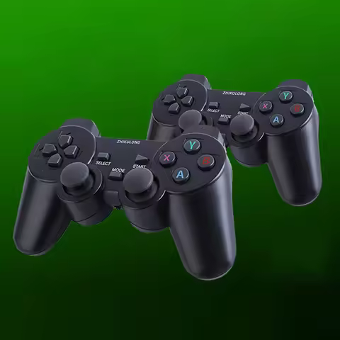2.4G Wireless Gaming Controller with Receiver Wireless Game Joystick Gamepad 3D Rocker Wireless Game