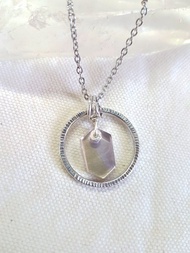 |圓緣II| 紫黃晶。純銀墜子