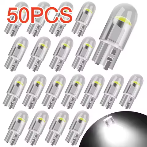 10-50Pcs 12V W5W T10 WY5W 192 194 168 LED Car Bulbs for Automotive Reading Width Clearance Turn Sign