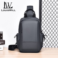 LouisWill Mens Chest Bag Cross Body Bag Travel Shoulder Bag Casual Men Chest Bag Men Fashion Shoulde