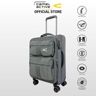 CAMEL ACTIVE 20 INCH RPET SOFTCASE LUGGAGE TSA LOCK EXPANDABLE 8 WHEEL SECURE ZIP- 51750020