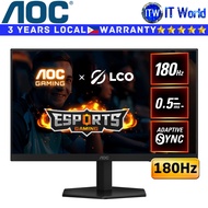 AOC Gaming Monitor 24G42E 23.8" 180Hz / 1920x1080 FHD / IPS / 0.5ms, 1ms GTG / AdaptiveSync | itw