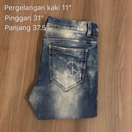 Bundle seluar panjang lelaki/jeans/biru