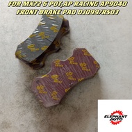 FOR MX72 6 POT,AP RACING AP9040 FRONT BRAKE PAD DJ099/RS03