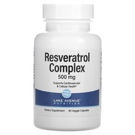 Lake Avenue Nutrition Resveratrol Complex 500 mg Veggie Capsules