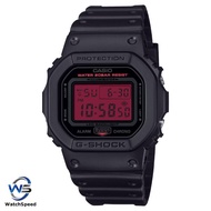 CASIO  G-SHOCK DW-5600BBR-1 DW-5600BBR-1D DW-5600BB-1DR Black Dial Resin Strap Analog Watch