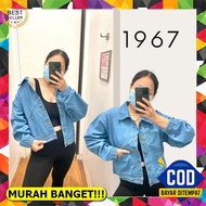 Rawis Crop Jeans Jacket / Jeans Jacket Snow / Oversize Crop Jeans Jacket / Jeans Jacket Biondy CropW