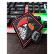 Rubber patch, rubber emblem,/komando, kopasus/, Gangkorak,/tni, velcro