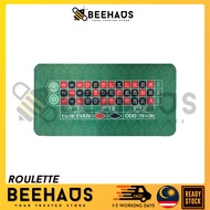 BEEHAUS Casino Premium Poker Gaming Mat | Baccarat Blackjack Big Small Sic Layout Poker Mat Table Ma