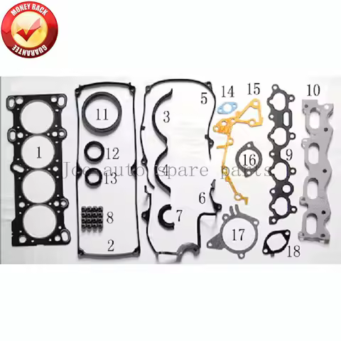 B6 Engine Full gasket set kit for Mazda 30X 323 1.6L 1598cc 1989-1997 50138100 0K25A-10-270 0K23A-10
