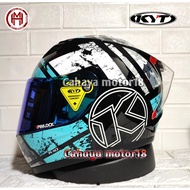 HANDSOME PACKAGE HELMET R1O 3 AQUA SPOILER 3D | FULL FACE