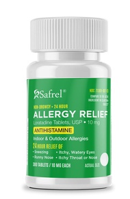 Safrel Loratadine 10mg Tablets | Non-Drowsy 24 Hour Allergy Relief Medicine | Antihistamine Support 