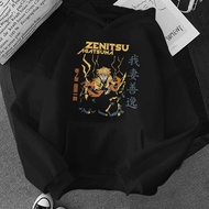 Jaket hoodie anime ZENITSU AGATSUMA demon slayer