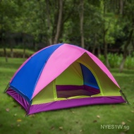 Outdoor Supplies Double-Layer Double-Hand Tent4Man Tent Camping Wild Camping Tent Beach Travel Tent