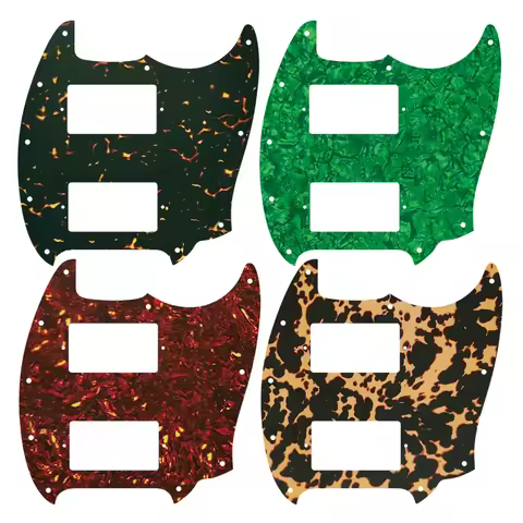 Feiman Custom Parts Replacement For US Fender Mustang Classic Series Style Guitar Pickguard Whit Mus