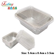 10 Pcs RC 4618 Aluminium Foil Tray With Lid Baking Tray Buffet Catering Wedding Food Expo