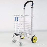 Foldable Portable Supermarket Elderly Trolley Shopping Cart Bag Aluminum Alloy Stair Climbing Shoppi
