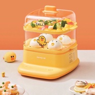 Joyoung Sally 2-tier steamer, yellow and white DZ60Y1XL