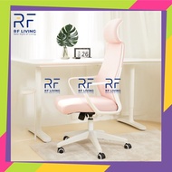 RF Living Modern Ergonomic High Back Mesh Office Chair with Neckrest Kerusi Pejabat Kerusi Roda