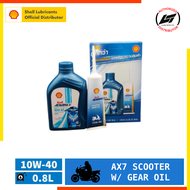 Shell Advance AX7 Scooter 800ml with Gear Oil Bundle