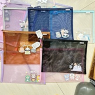10 A4 Mesh Bags for Student Supplies: Dimensions 34 x 25 cm (code 8476)
