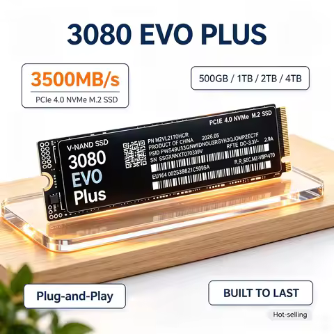 M.2 NVMe SSD 3080 EVO PLUS 3500MB/s PCIe 4.0 High Speed Internal Drive Unleash the Speed Gaming Lapt