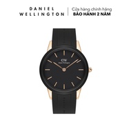 Đồng hồ Daniel Wellington dây cao su - DW00100425 40 mm Iconic Motion (10 ATM) 40 RG Black Mặt Đen V
