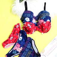 WOMEN'S BRA SET LA SENZAR PRINTED BEACH BIKINI/ thong bikini set