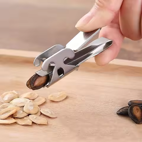 Wonderlife Sheller Nuts Opener Melon Seed Plier Clamp Pistachio Opener Sunflower Seeds Peeler Walnut
