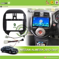 Android Player Casing 9" Nissan Almera 2012-2015 ( with Socket Nissan CB-12 &amp; Antenna Join )