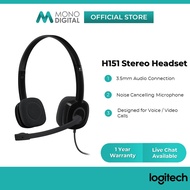 Logitech H151 / H111 / H110 Stereo Headset 3.5mm Audio Jack Wired Headphone
