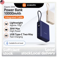 [Xiaomi 3C Certified PowerBank] 10000mAh/20000mah. 33W Built-in Cable Pocket edition Fast Charging P