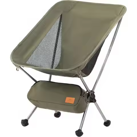 Ultralight Portable Backpacking Chair, 2.38 lbs Compact Folding Hiking Camp Chair with Anti-Sinking 