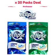 Eclipse Chewy Sugar Free Mint x 20 Packs Deal (45g/Pack)(Spearmint/Peppermint)