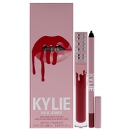 Kylie Cosmetics Matte Lip Kit - 401 Victoria for Women - 2 Pc 0.10 oz Matte Liquid Lipstick, 0.03 oz