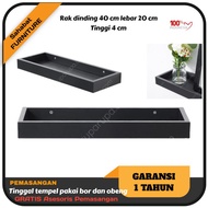 KAYU Wooden Wall Shelf With Side Divider 20cm Wide