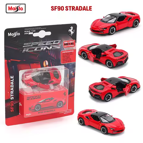 Maisto 1:64 Ferrari SF90 SP1 812 DAYTONA SP3 911 GT2 RS Chassis full alloy die-casting car model col
