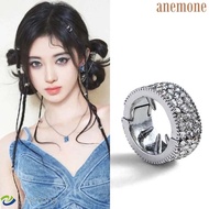 ANEMONE 2/4/6pcs/set Silver Round Hairclasp, Y2K Hollow Out Hair Braid Tubes, Side Clips Charm Shiny