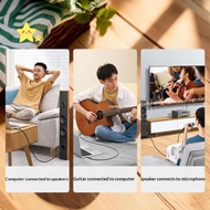 [JBTH] 1/2Set 6.5mm To 3.5mm And 3.5mm To 6.5mm Audio Adapter Set 1/4-inch To 1/8-inch And 1/8-inch 