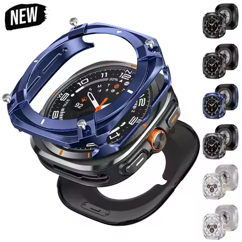 Luxury Aluminium watch case For Samsung Galaxy Ultra Watch 47mm Metal Cover Screen Protector for sam