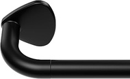 Curtain Pole Black 88-305 cm, Curtain Rail Extendable 22 mm Diameter, Curtain Rods for Blackout Curt