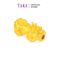 TAKA Jewellery 999 Pure Gold Pixiu with Beads Bracelet
