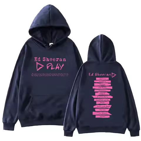 Ed Sheeran Tour 2025 Printed Hoodie Men Women Ed Sheeran Play Ablum Harajuku Hip Hop Pullover Y2k Fa