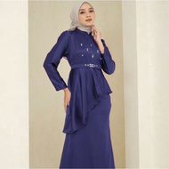 HEGAR STORE Jamila Dress Satin Baju Kondangan Pesta Kekinian Elegan 2024