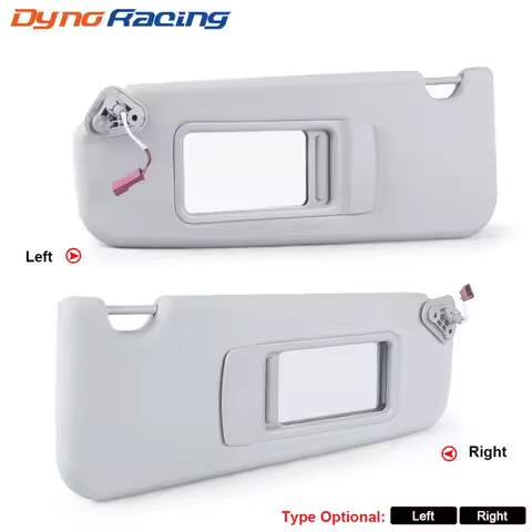 Gray Sun Visor Right Driver＆Left Passenger With Mirror＆Light for BMW 3 X1 Series E84 E90 E90N E91 E9