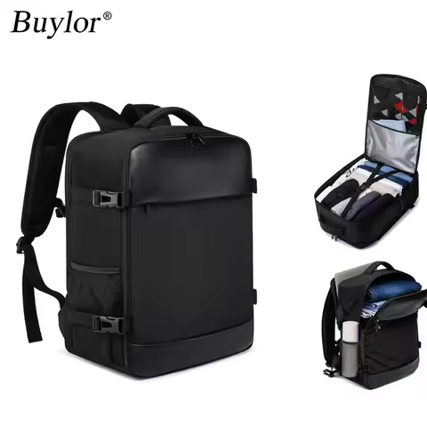 Buylor Cabin Bag 40×20×25 Small Travel Carry On Luggage Backpack Multi Functional Business Travel Ba