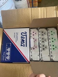 vena เต้ารับไฟฟ้า ปลั๊กตัวเมีย 3 ที่ หยิบยกได้ ปลั๊กลอย ปลั๊กกราวด์ลอย มีขั้วดิน มอก รุ่น PR1633 รอง